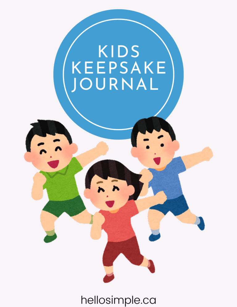 Kids Keepsake Journal Template